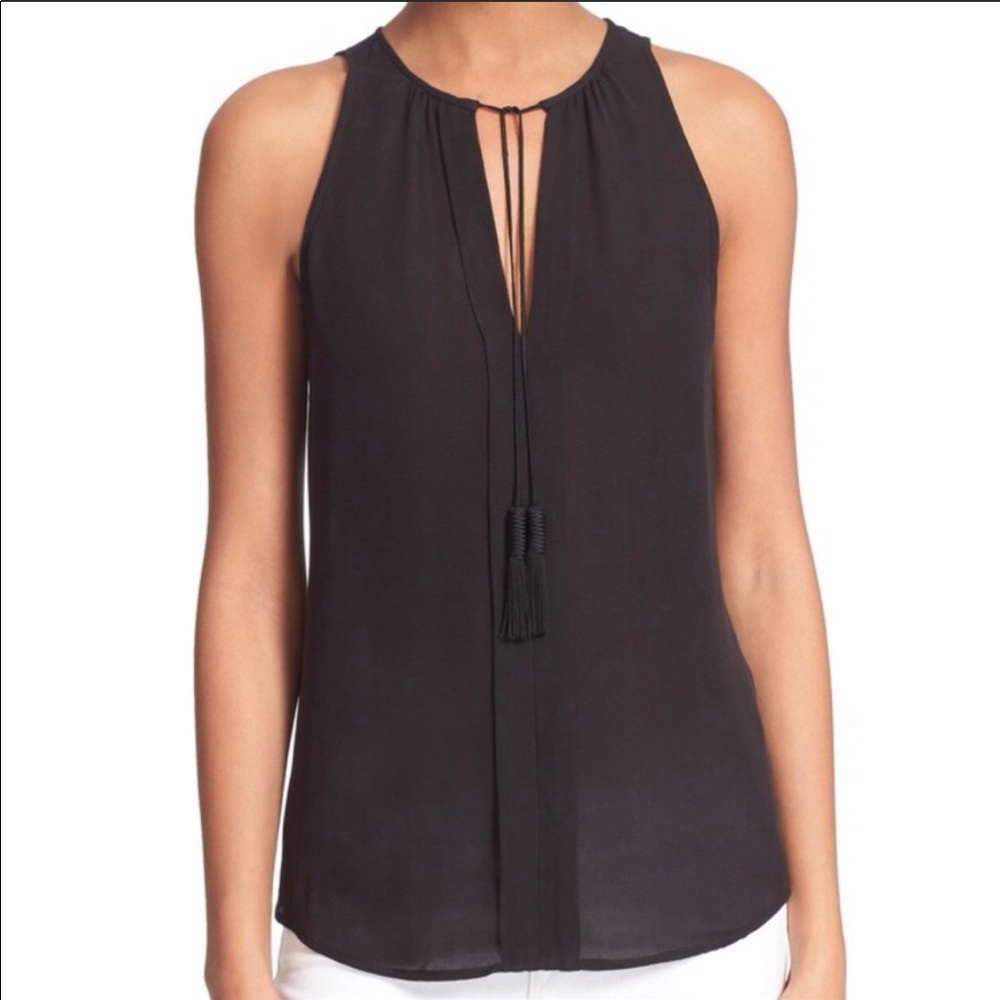 Joie Airlan Silk Blouse, NWT, Size XS, Caviar
